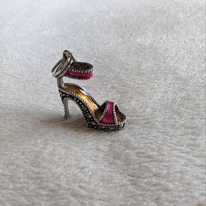 Judith Jack Sterling Silver and Enamel High Heel Charm
